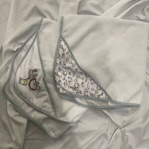 Baby Gear White Towel Blankets